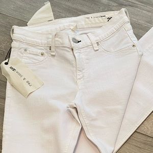 RAG and BONE White Jeans